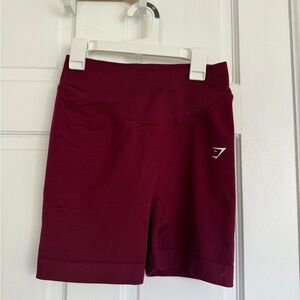 Burgundy Gym Shark Shorts